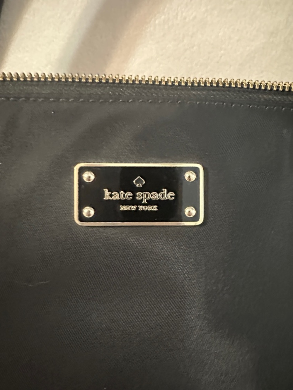 kate spade Black Nylon Laptop Bag with Removable Strap and Top Zip - Picture 4 of 6